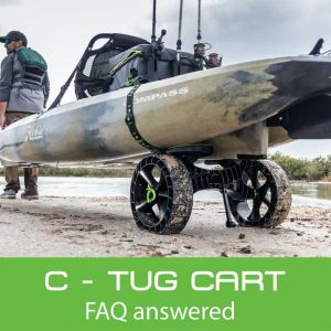 C-Tug Boat Cart with Solid Kiwi Wheels by C-Tug C-Tug Kayak⁄Canoe Trolley Review