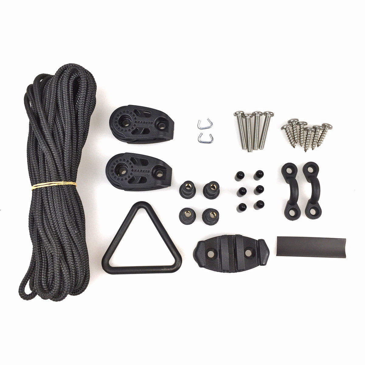 Kayak Corda Di Ancoraggio Per Kayak ZJchao - Con Boa EVA, Clip Acciaio, Nylon 4mm, Giallo Boa Galleggiante - 10